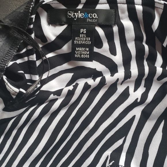 Style & Co. Zebra dress size SP - Picture 5 of 5